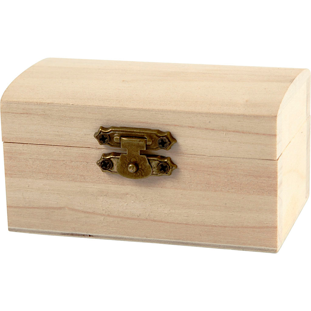 CC Wooden Treasure Chest 9x5.2x4.9 cm per piece