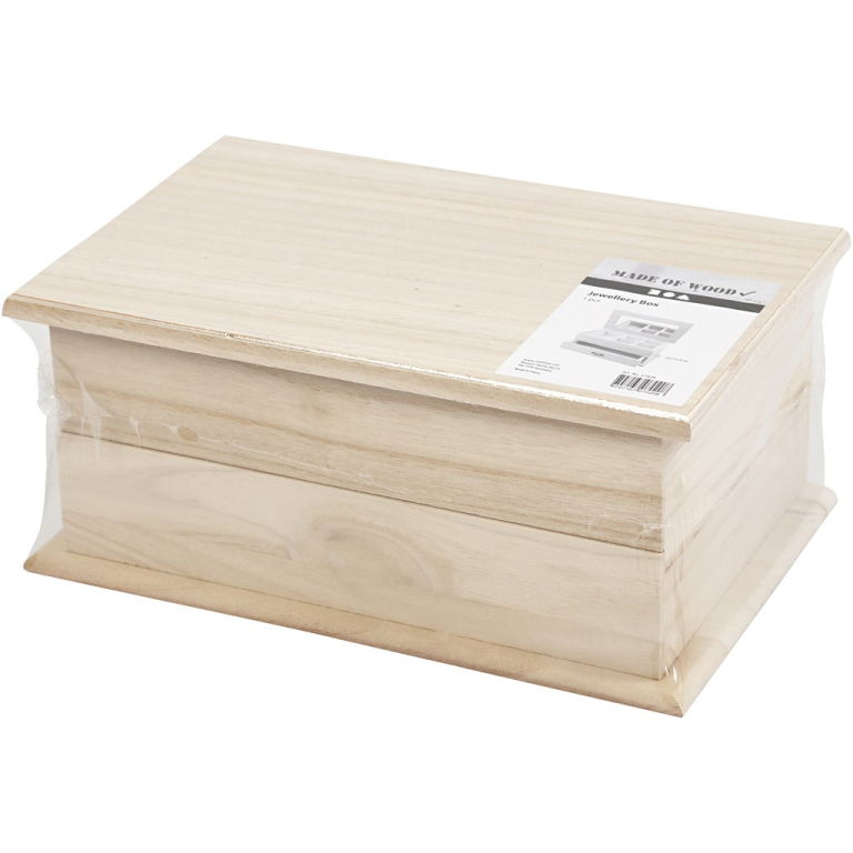 CC Wooden Jewelry Box 27x17x12 cm