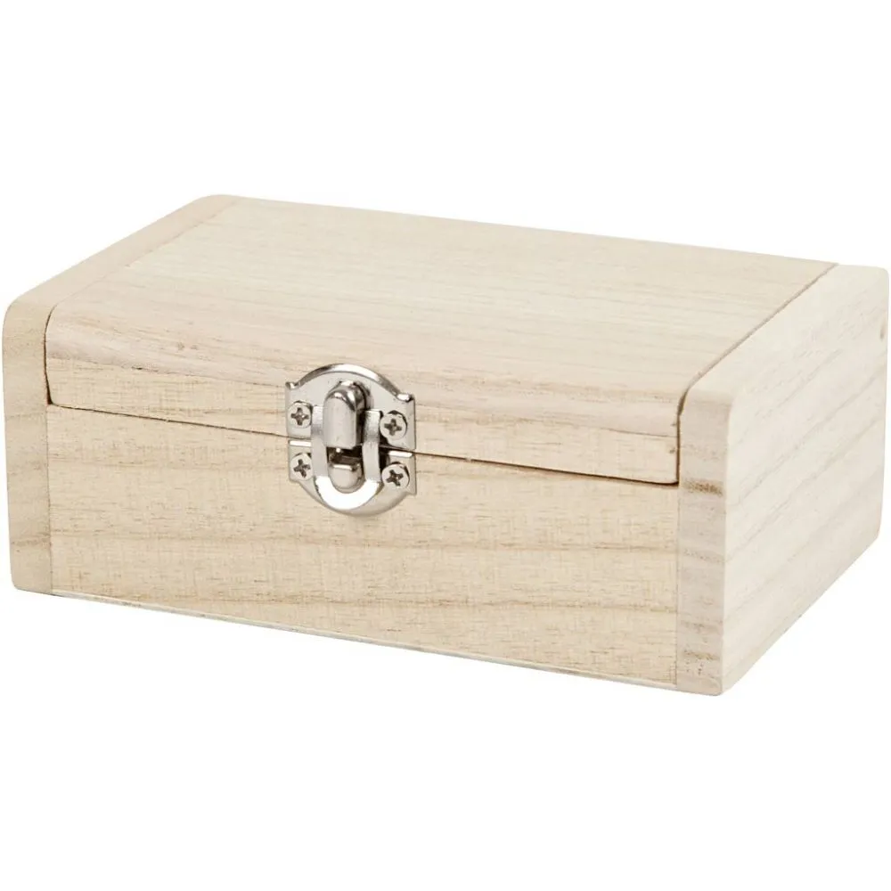 CC Wooden Jewelry Box 11.5x7.5x4.5 cm