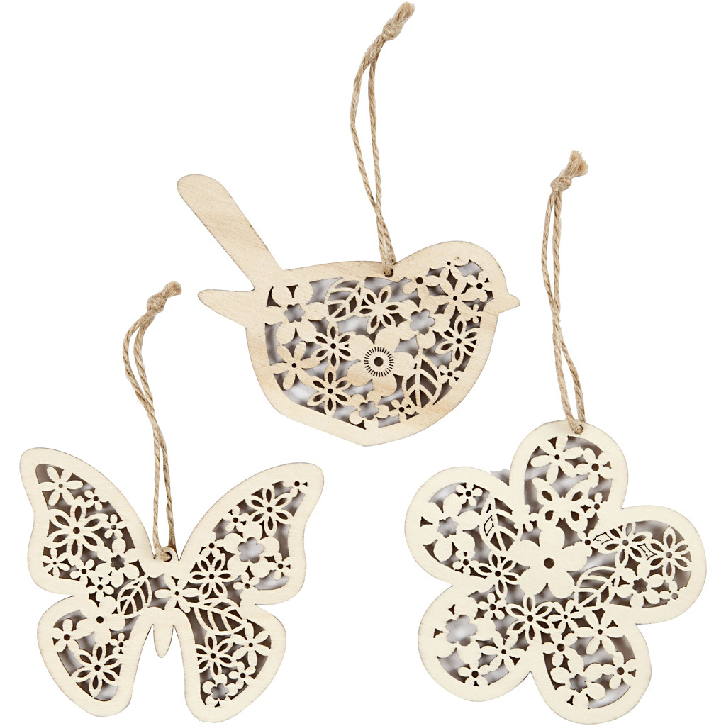 CC Houten Figuren 10 cm 3 designs
