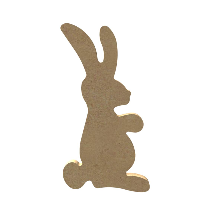 MDF Figuur Konijn 10 cm