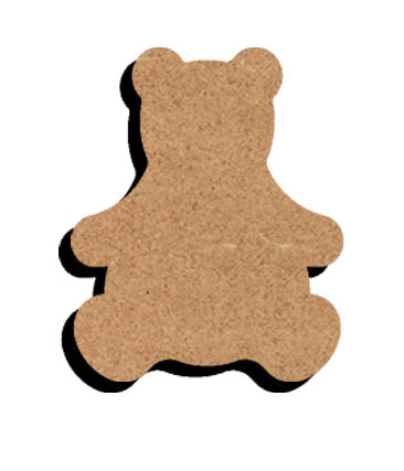 MDF Figuur Beer 10 cm