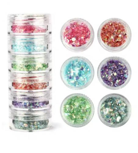 Afwerking Glitter Powder C3 blauw/groen - Polymeerklei