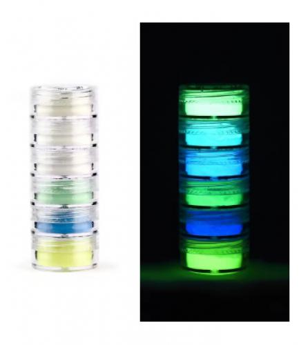 Afwerking Pigment Poeder Parelmoer E Glow in the Dark - Polymeerklei