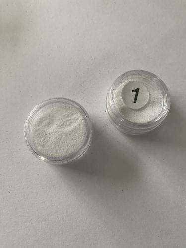 Afwerking Glitter Powder Wit - Polymeerklei / Boetseerklei
