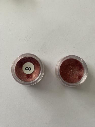Afwerking Glitter Powder 8 Rood - Voor Polymeerklei / Boetseerklei