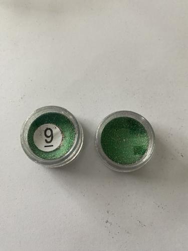 Afwerking Glitter Powder 9 Groen - Polymeerklei / Boetseerklei