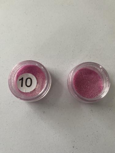 Afwerking Glitter Powder 10 Roze - Polymeerklei / Boetseerklei.