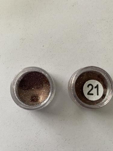 Afwerking Glitter Powder 21 Bruin - Polymeerklei / Boetseerklei