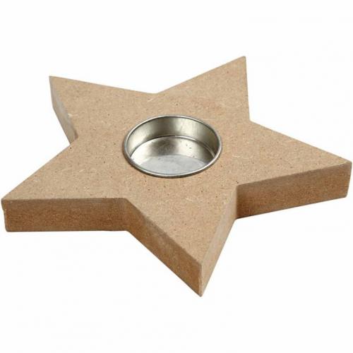Creativ Company - CC MDF Waxinelichthouder Ster | GoedkoopsteHobby