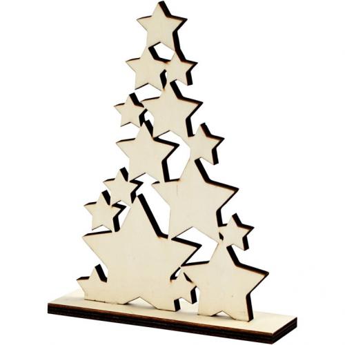 Creativ Company - CC Houten Kerstboom van Sterren | GoedkoopsteHobby