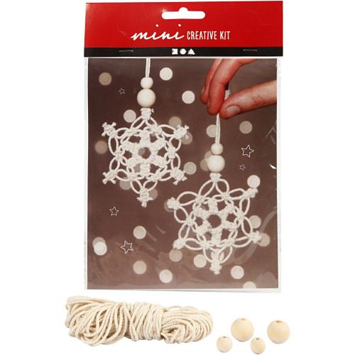 Creativ Company - CC Mini Creative Kit Christmas Stars Macramé 10 cm 2 pcs | GoedkoopsteHobby