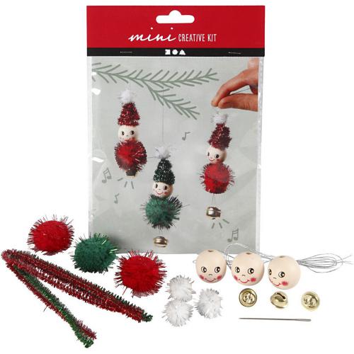 Creativ Company - CC Mini Creative Kit Hangende Kerstkabouters | GoedkoopsteHobby