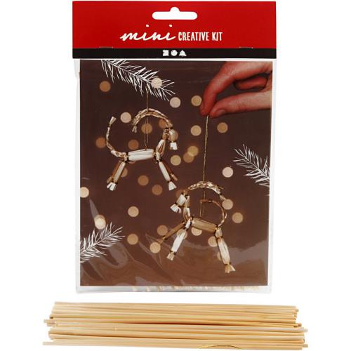 Creativ Company - CC Mini Creative Kit Yule Geiten Stro 7 cm 2 stuks | GoedkoopsteHobby