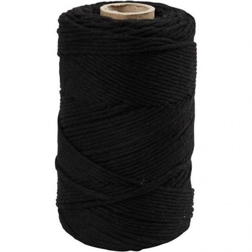 Creativ Company - CC Makramee-Kordel 2 mm 198 m Schwarz | GoedkoopsteHobby