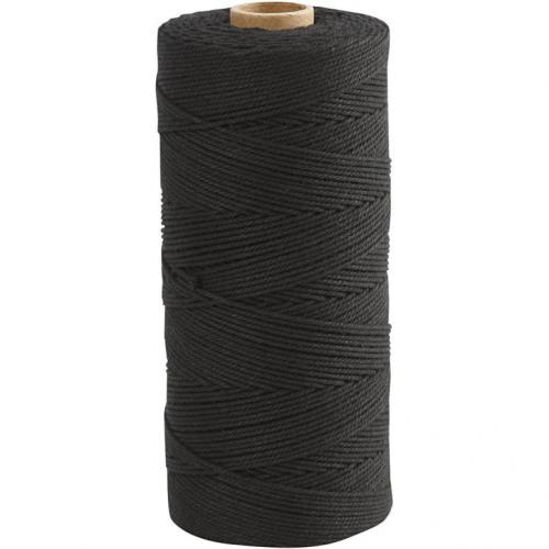 Creativ Company - CC Katoenkoord 1 mm 315 m Zwart | GoedkoopsteHobby