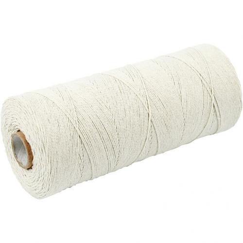Creativ Company - CC Cotton Cord 1 mm 700 m Light Natural Extra Thin Quality | CheapestHobby