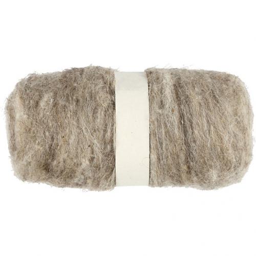 Creativ Company - CC Kardierte Wolle 100gr Natur | GoedkoopsteHobby