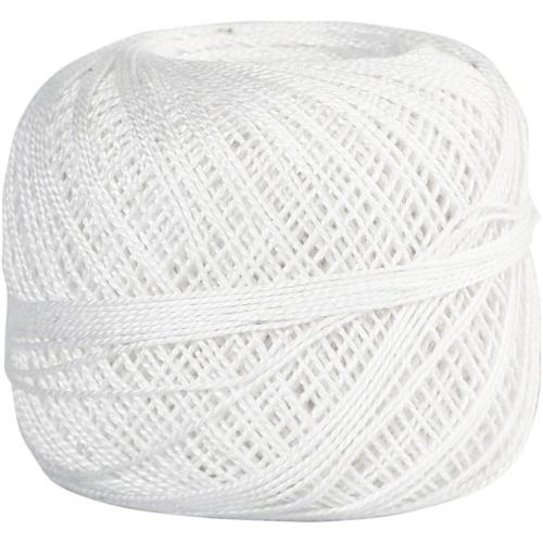 Creativ Company - CC Mercerized Cotton Yarn 20g White | GoedkoopsteHobby