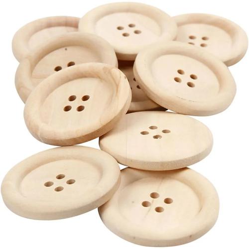 Creativ Company - CC Holzköpfe 35 mm Natur 10 Stk. | GoedkoopsteHobby