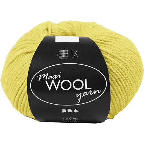 Creativ Company - CC Maxi Wolgaren 100 gr Geel | GoedkoopsteHobby