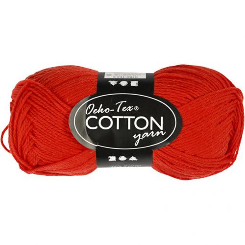Creativ Company - CC Katoengaren 8/4 50gr Rood | GoedkoopsteHobby
