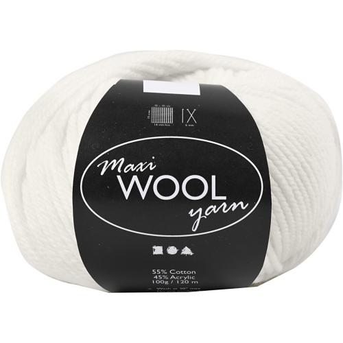 Creativ Company - CC Maxi Wolgaren 100 gr Off-white | GoedkoopsteHobby