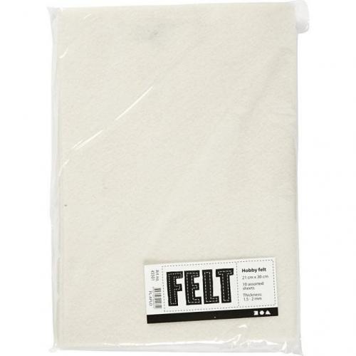 Creativ Company - CC Hobbyvilt A4 Off-white 10 stuks | GoedkoopsteHobby