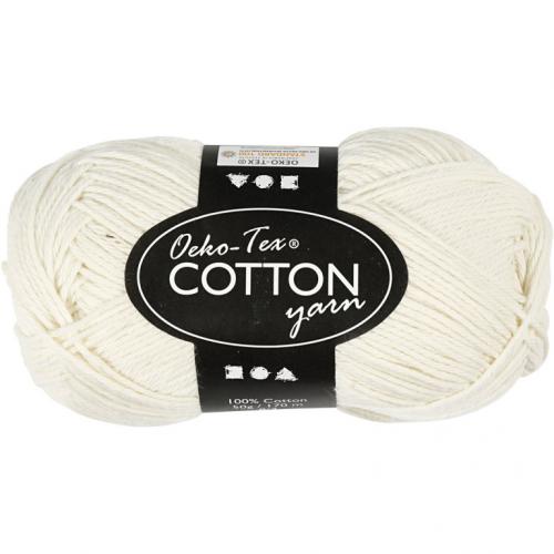 Creativ Company - CC Katoengaren 8/4 50gr Off-White | GoedkoopsteHobby