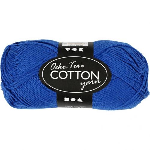 Creativ Company - CC Cotton Yarn 8/4 50g Cobalt Blue | CheapestHobby