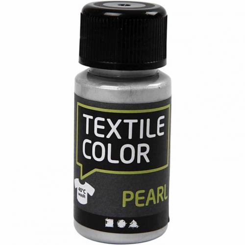 Creativ Company - CC Textile Color Pearl Silver 50ml | CheapestHobby