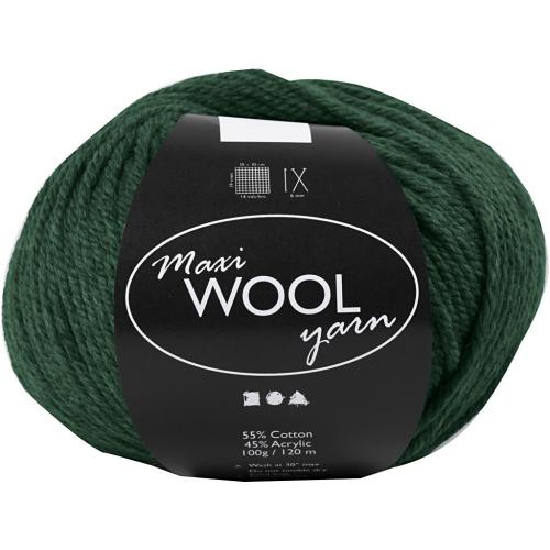 Creativ Company - CC Maxi Wool Yarn 100 gr Green | CheapestHobby