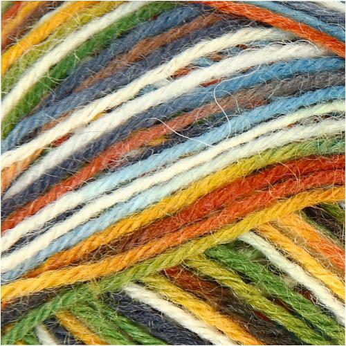 Creativ Company - CC Creotime Sokkenwol 50gr Multigekleurd Groen Blauw | GoedkoopsteHobby