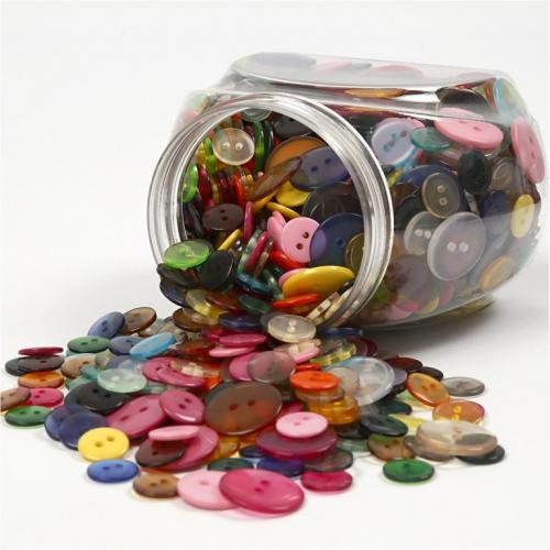 Creativ Company - CC Buttons Mix 12+18+20 mm 800 pieces | CheapestHobby