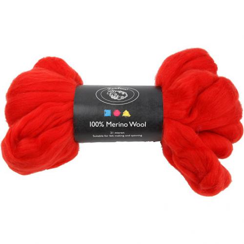Creativ Company - CC Merino Wol 100g Weihnachtsrot | GoedkoopsteHobby