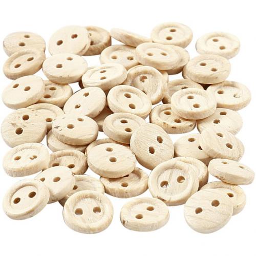 Creativ Company - CC Wooden Buttons 8 mm 50 pieces | CheapestHobby