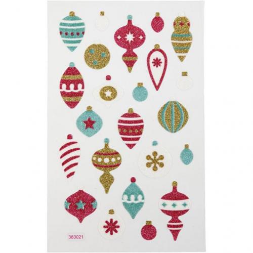 Creativ Company - CC Stickervel Kerstballen 10x16 cm | GoedkoopsteHobby