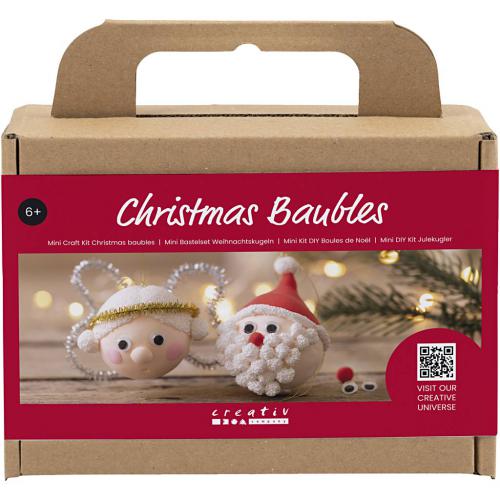 Creativ Company - CC Mini Hobbyset Kerstballen Kerstman en Engel | GoedkoopsteHobby