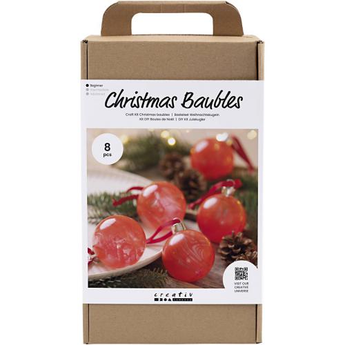 Creativ Company - CC Hobbyset 8 Weihnachtskugeln Marmor | GoedkoopsteHobby