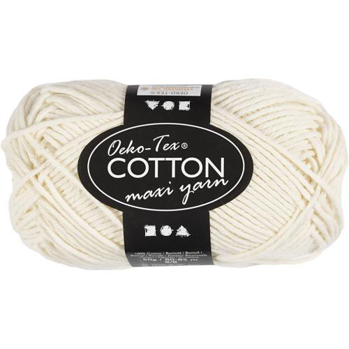 Creativ Company - CC Cotton Yarn 8/8 50 g - Off-White | CheapestHobby