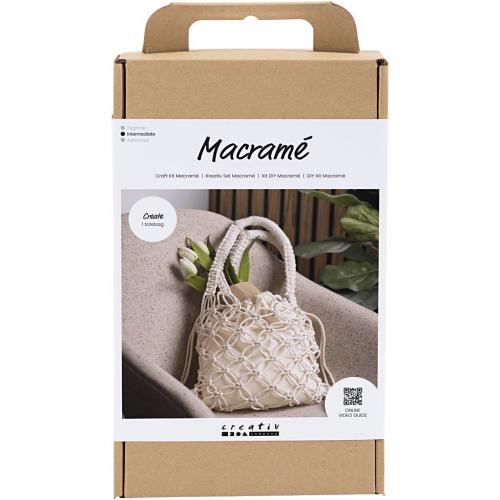 Creativ Company - CC Hobbyset Macramé Tas Wit | GoedkoopsteHobby