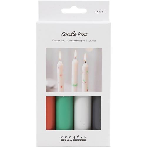 CC Kaarsenstiften Set 4x30 ml Kerstkleuren | GoedkoopsteHobby