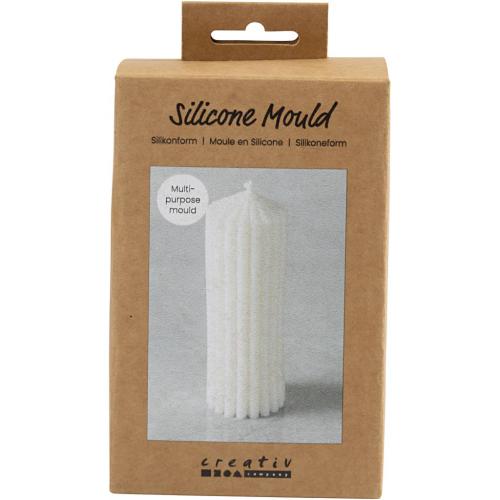 Tool Silicone Mold Ribbed Cylinder 12x4 cm - Clay | GoedkoopsteHobby