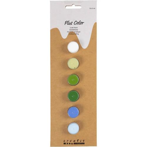 Afwerking CC Plus Acrylverf Blauw/Groen 6x5ml - Polymeerklei