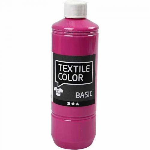 Afwerking Textielverf Roze 500ml - Polymeerklei / Boetseerklei