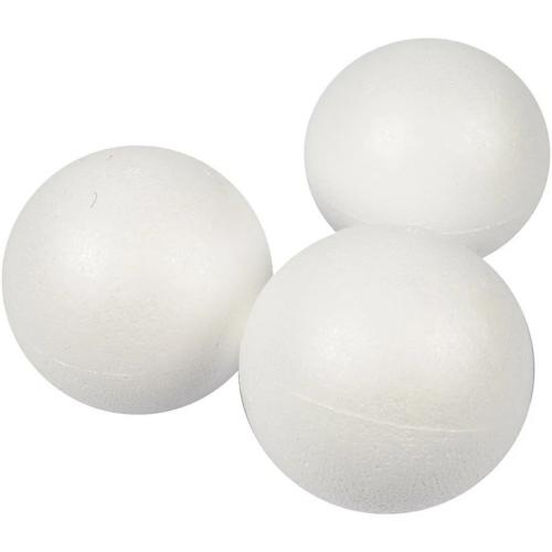 Gereedschap CC Styropor Ballen Wit 8 cm - Polymeerklei / Boetseerklei.