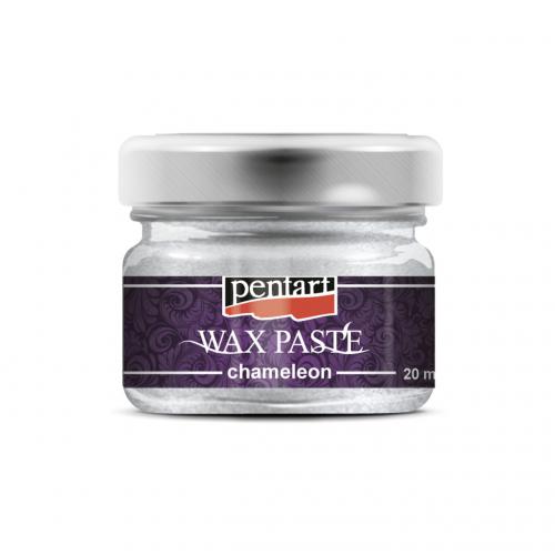 Pentart Wax Pasta Kameleon Sparkling Zilver 20ml - Polymeerklei Afwerking | GoedkoopsteHobby