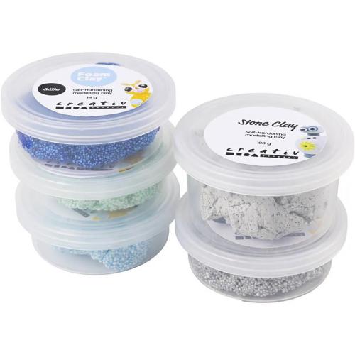Fimo CC Stone Clay Mix Blauw Groen - Polymeerklei / Boetseerklei