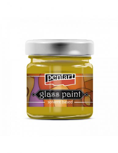 Pentart Glasverf Solvent Basis 30 ml Geel - Polymeerklei / Boetseerklei