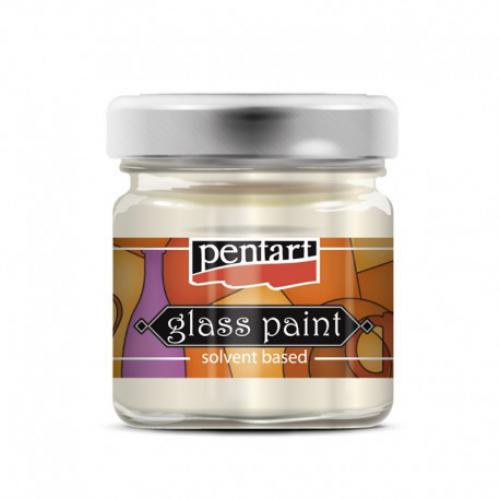 Pentart Glasverf Parel Wit - Polymeerklei / Boetseerklei